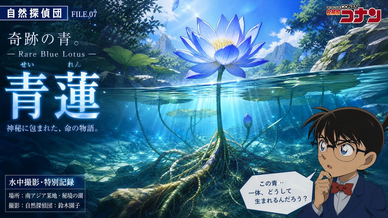 猎奇猎奇-稀有猎奇 | 蓝莲花水下根系完整视频记录